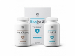 Balíček pro podporu plodnosti muže - vitamíny, minerály a antioxidanty pro vylepšení spermiogramu. BlueFertil Plus+ MACA + Kotvičník